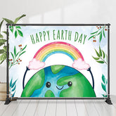 Lofaris Rainbow Nature Happy Earth Day Theme Backdrop